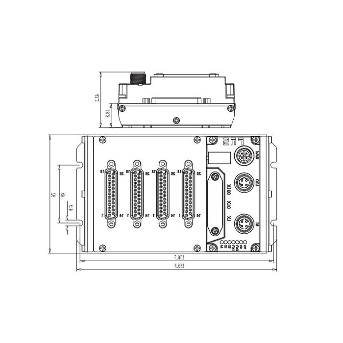 Modbus-RTU协议，IP20, 64DI/DO自适应配置，PNP， D-Sub接口，远程模块，009M93